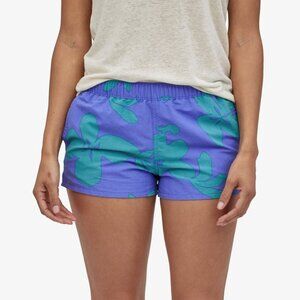 Patagonia Barely Baggies Womens Small Blue Green Kalani Big Float Floral